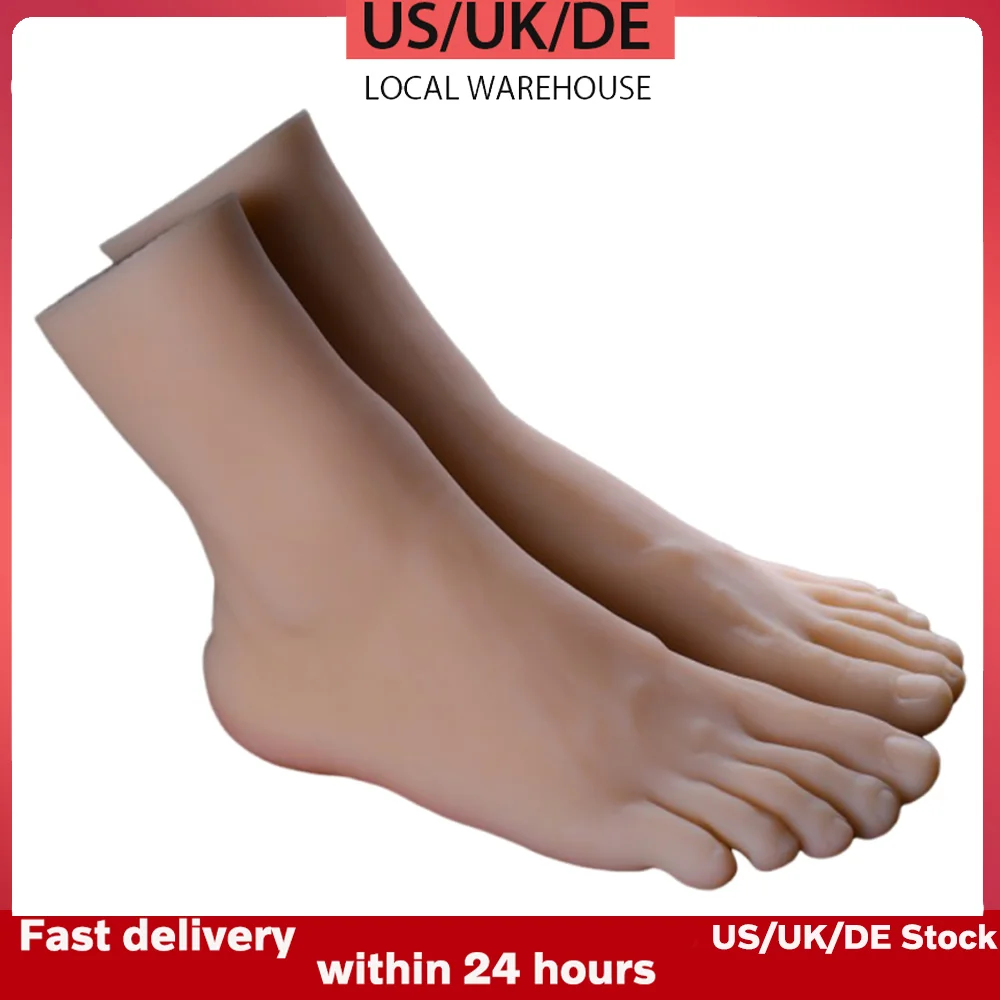 

KnowU Male Foot Model 3D Flexible 1:1 Adult Mannequin Fake Foot Skin Texture Display Model