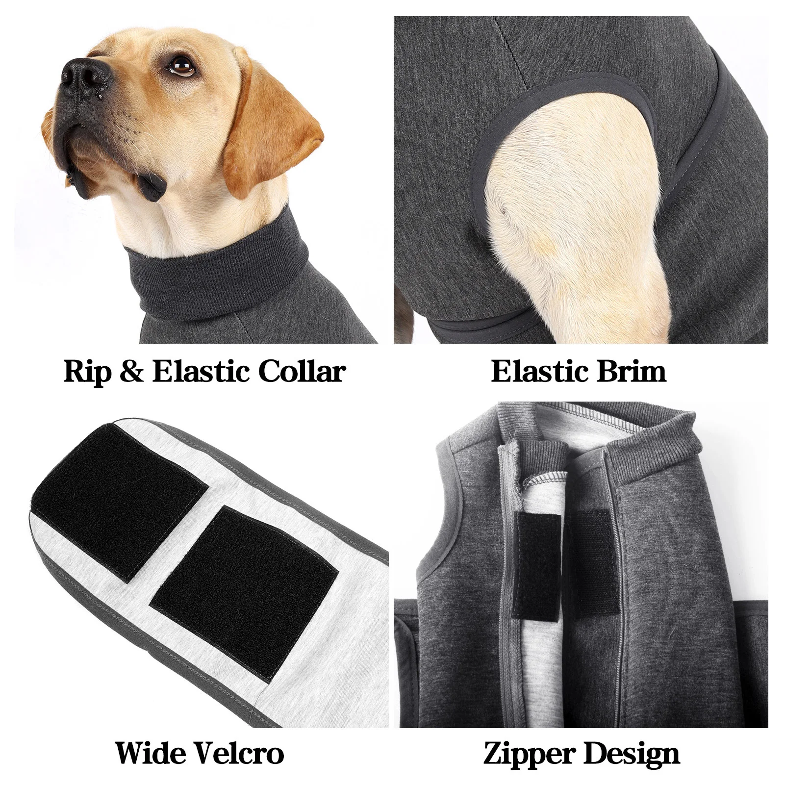 Pet Anti Anxiety Dog Puppy Vest Jacket Shirt Stress Relief Calming Wrap Soft Comfortable Clothes Clothing Soothing