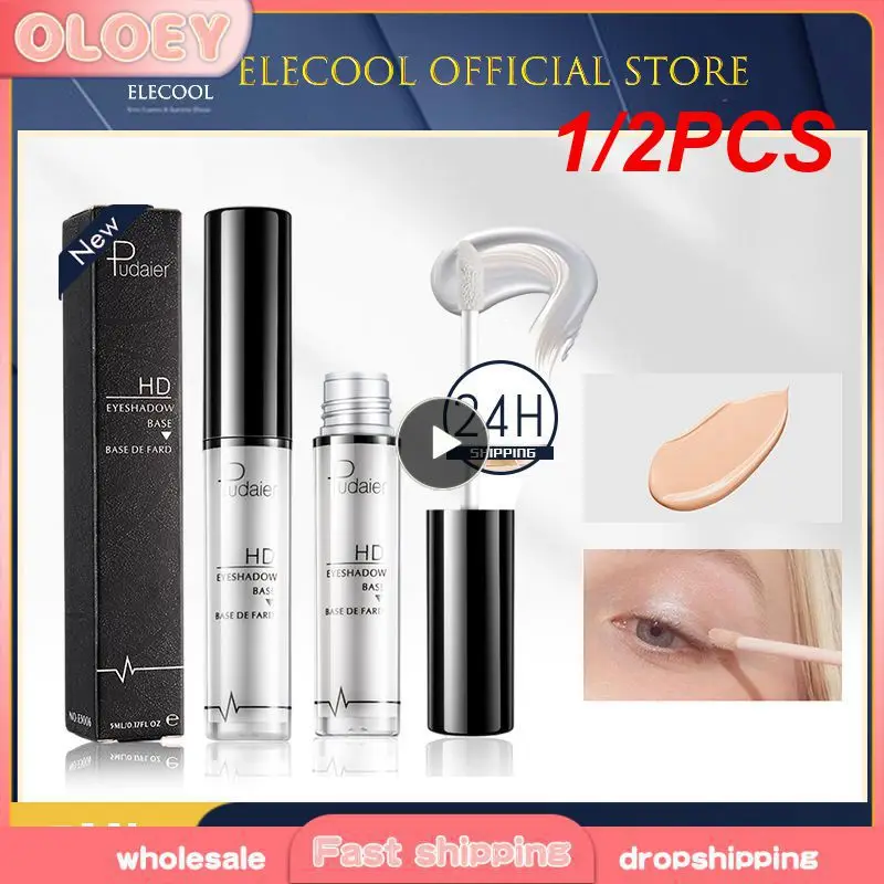 1/2PCS Pudaier Eye Primer Eye Base Cream Long Lasting Eyelid Primer Liquid Base Eyeshadow Base Primer Makeup Moisturzing TSLM1