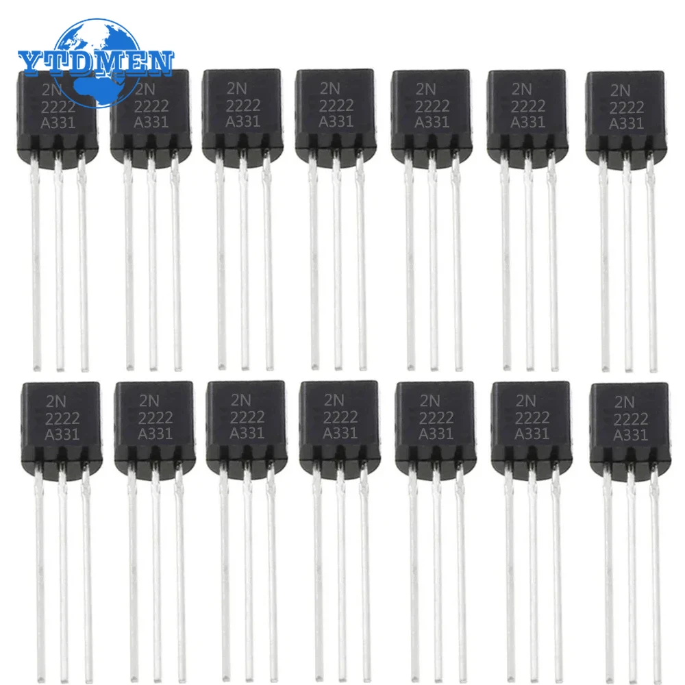 200PCS 2N2222 Transistor NPN 30V 800MA TO-92 Transistors Electronic Kit