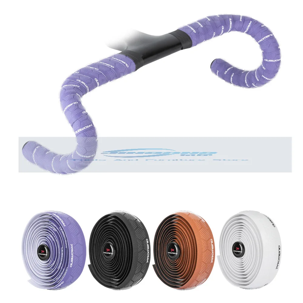 

PROMEND Silicone Bicycle Handlebar with PU Shock Absorbing and Breathable Road Bike Handlebar with Deadspeed Bend Strap