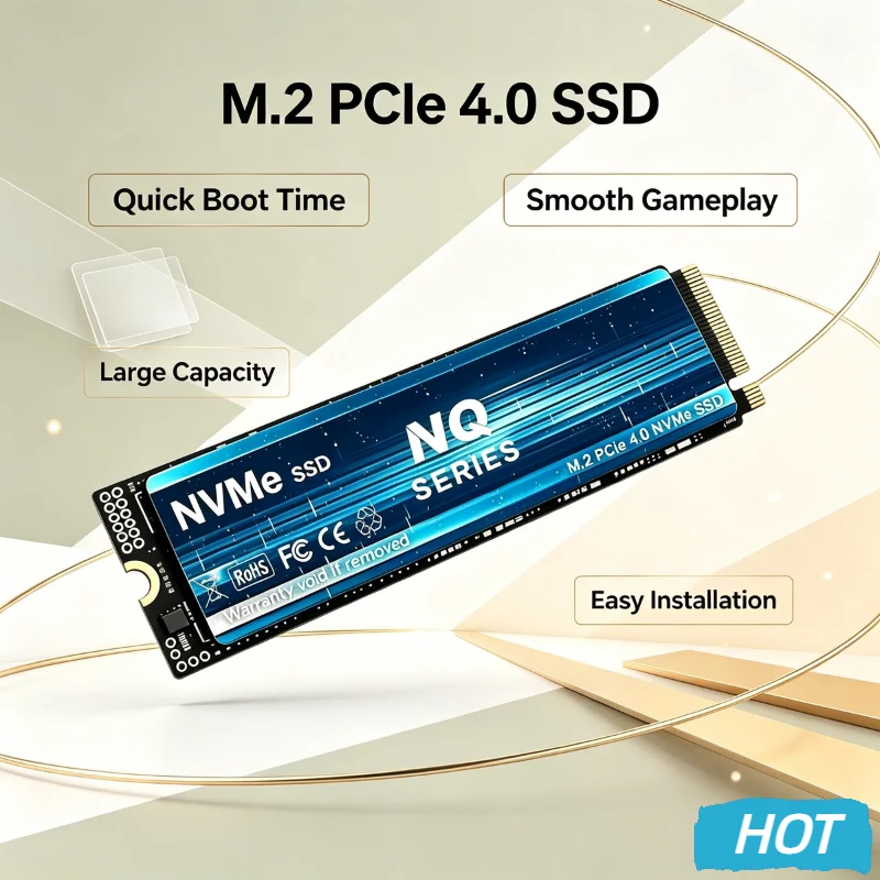 NVMe Gen4 PCIe Gaming SSD 1TB 2TB 4TB 7100MB/s Read High Speed Internal Drive for Desktop Laptop PC Pro Max Turbo Plus