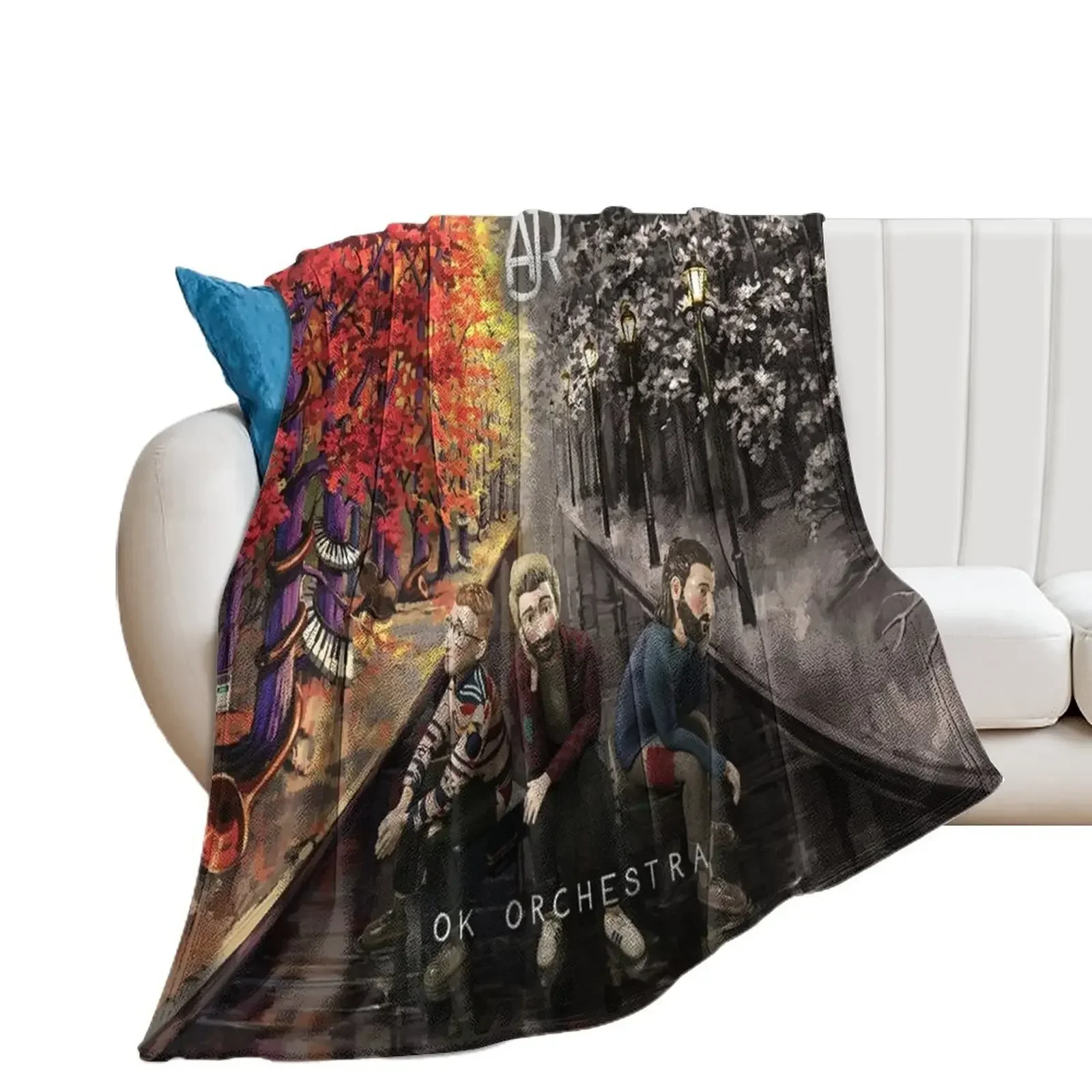 AJR - Ok Orchestra Throw Blanket Blankets For Bed Bed covers Fashion Sofas for sofa Blankets