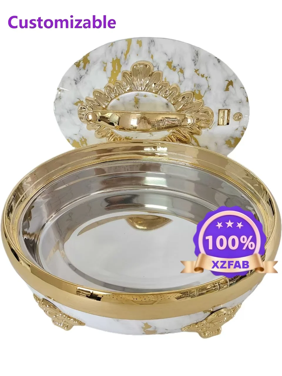 Factory Direct 2026 3PCS Stainless Steel Cookware Set White/Black & Gold/Silver Insulated Luxury Food Warmer For Hot Pot Cassero