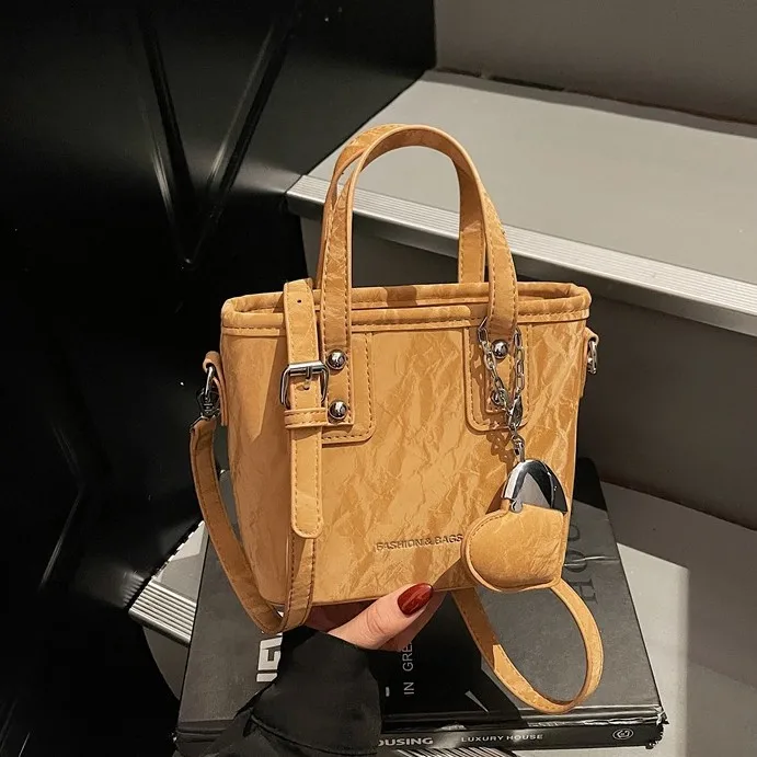 حقيبة كروس لوكس 2025، محفظة متعددة الاستخدامات بمقبض علوي للنساء، حقيبة كتف أنيقة، حقيبة بسيطة من النهار إلى الليل، حبال مزخرفة #1