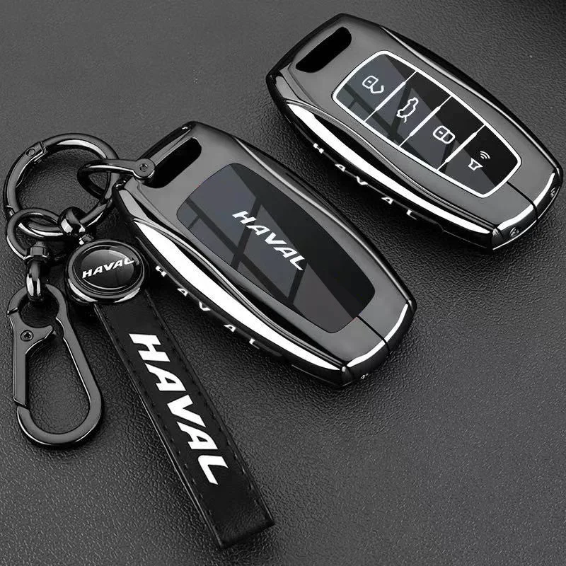 Auto-Schlüsselhülle aus Zinklegierung und TPU mit Kette für Great Wall Haval H6 2024 H9 2024 H2 M6 Cool Dog Plus Owl Dragon MAX H6 H7 PAO – Detail 8