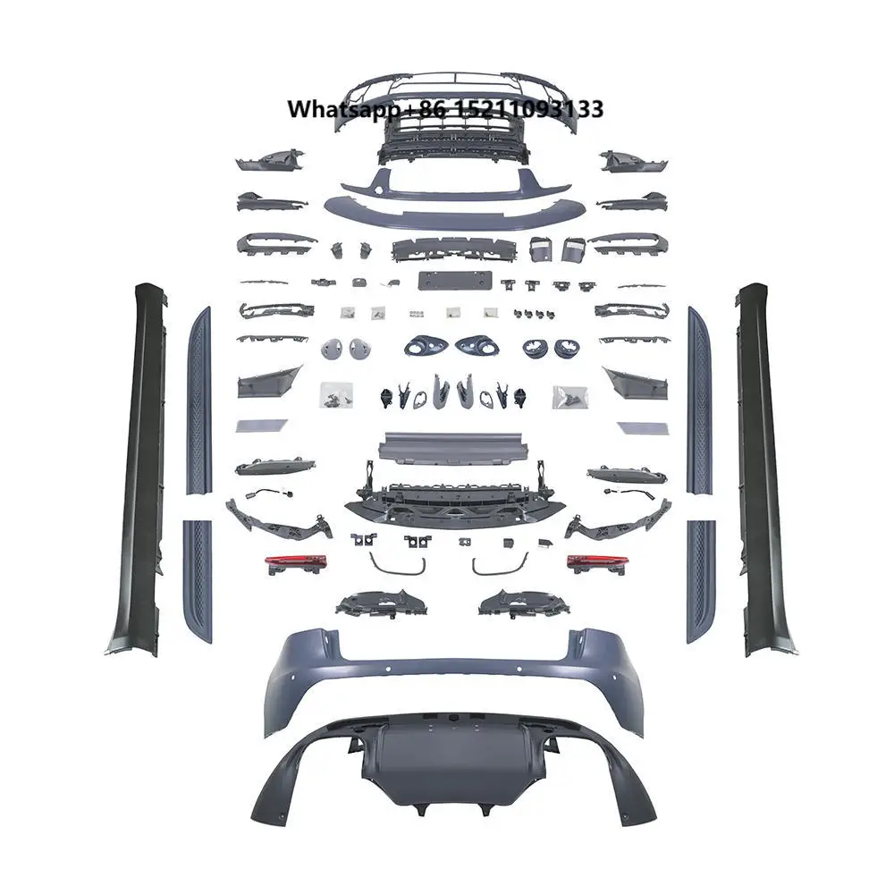 95B.3 Style Front & Bumper Kits Unpainted Black Bolt-On for MACAN (95B) New Condition