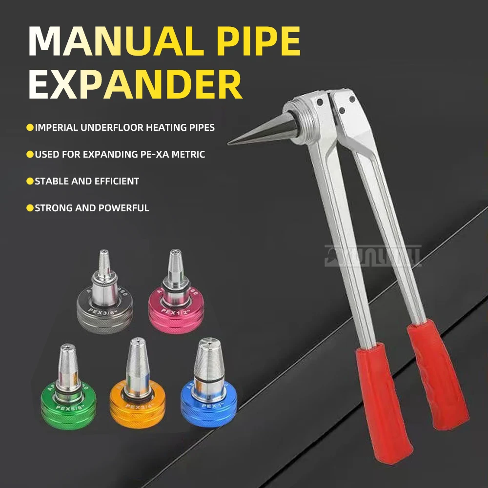 Underfloor Heating Installation Expander,  Quick-Connect Pipe Fitting, Manual Pipe Expander,Air Conditioning Pipe Expander Tool