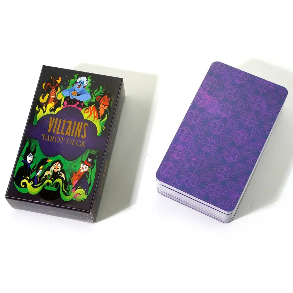 Villains Tarot Deck Mysterious Divination Comics Girl Card Game Board Game English Playing Cards Oracle Card Tarot Cards