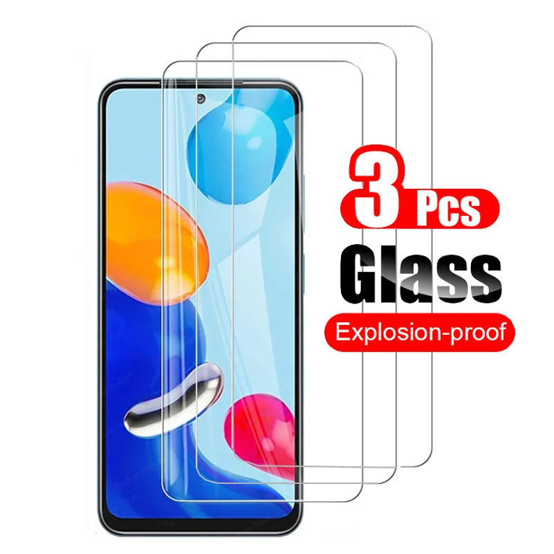 3Pcs Tempered Glass For Xiaomi Redmi Note 11 6.43