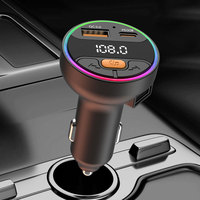 FM Transmitter Car Quick Charger For Phone Bluetooth 5.3 Car Kit Audio MP3 Player QC3.0+PD30W Fast Charging Charger FM Modulator