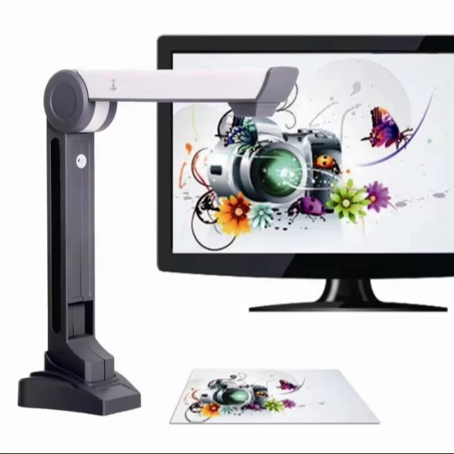 

Eloam S500P Портативный автоматический сканер документов Высокоскоростная документ-камера формата А4 для офиса и школы USB-интерфейс