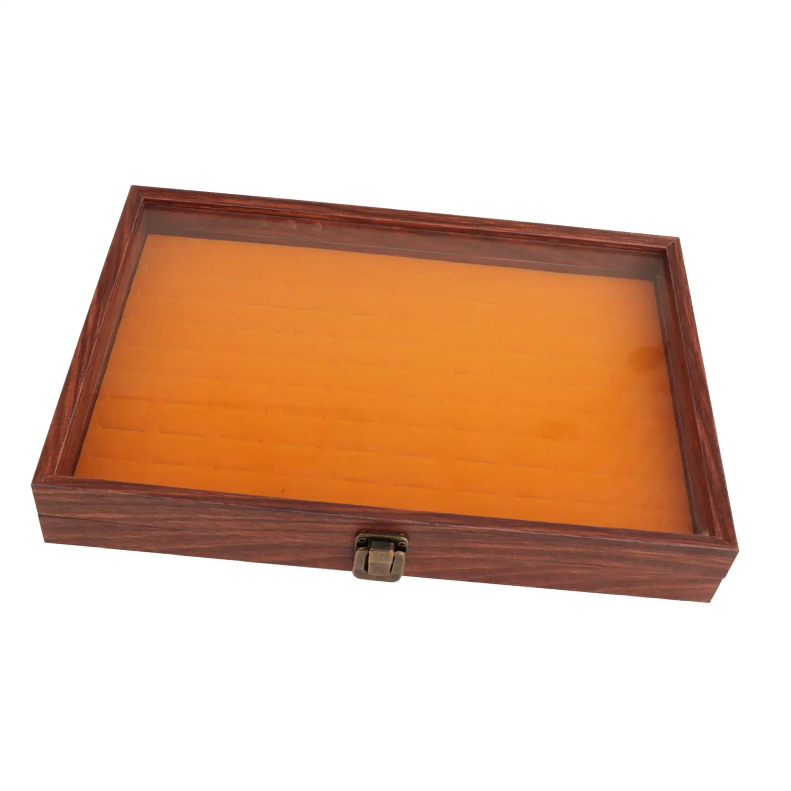 

Органайзер для украшений с прозрачной крышкой, деревянный футляр для хранения украшений для девочек и женщин, для путешествий