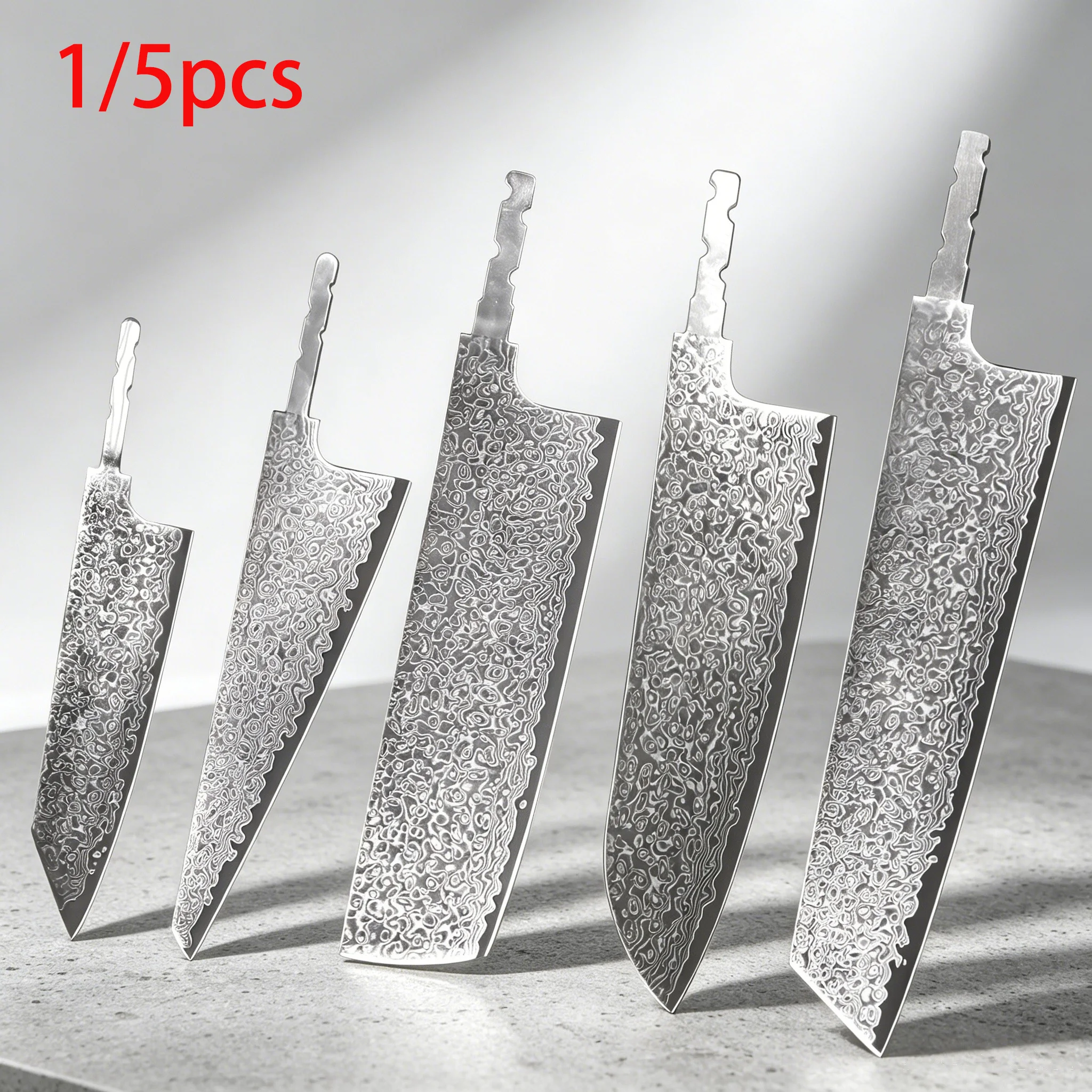 Ultra-Sharp DIY Hand Forged Cooking Knife Blades 67 layers Damascus Steel Blank Blades No Handle Knife Blanks Kitchen Stuff Tool