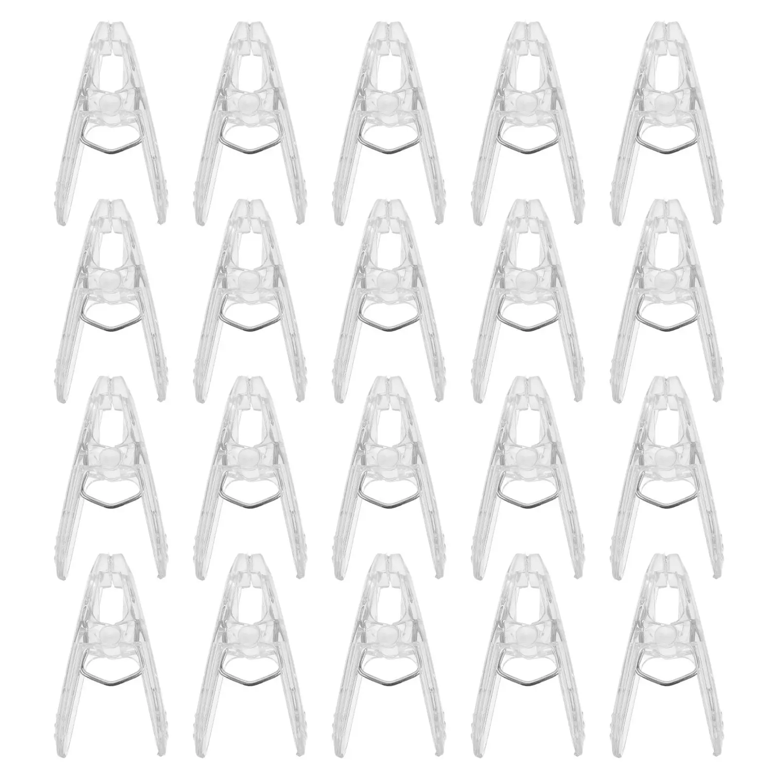 20pcs 2.36inch Balloon Arch Clips Plastic Transparent Spring Clamps Backdrop Clamps Arch Clips for Woodworking Photography