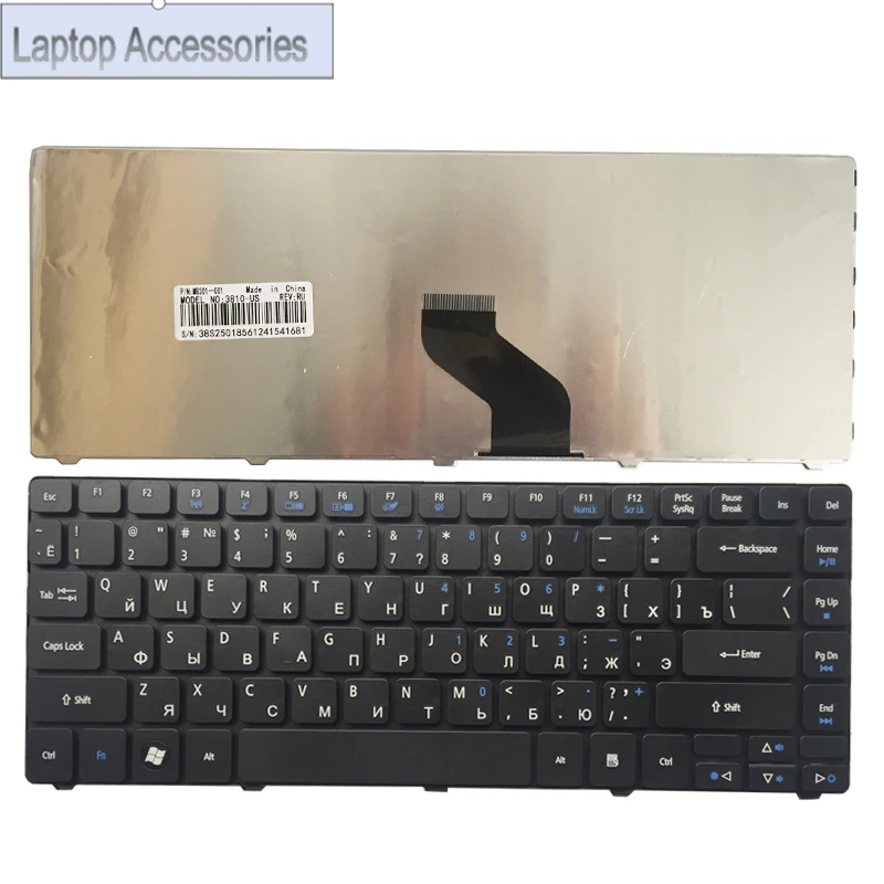 

Новая русская клавиатура для ноутбука Acer Aspire 4810 4810T 4820 4820T 4625 4625G 4752 4350 4350G RU клавиатура черная