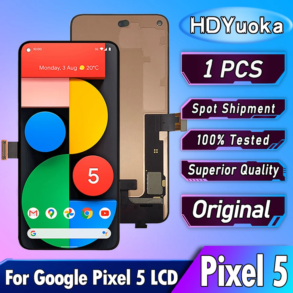 6.0 LCD Screen for Google Pixel 5 Replacement