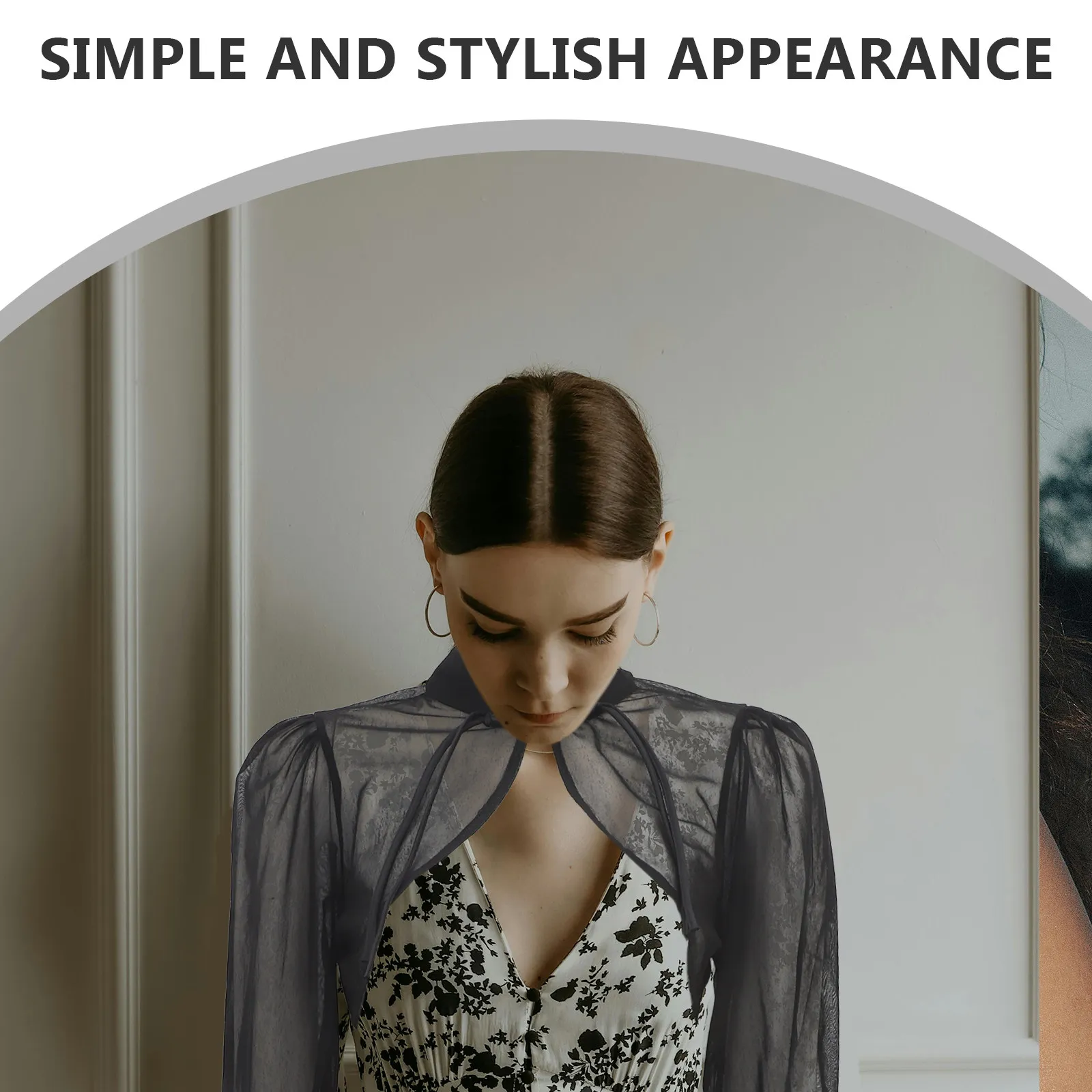 

Летний кардиган в китайском стиле, укороченный топ-болеро с длинными рукавами, на открытом переднем узле, из шифона, дышащий, легкий, для ношения поверх платьев