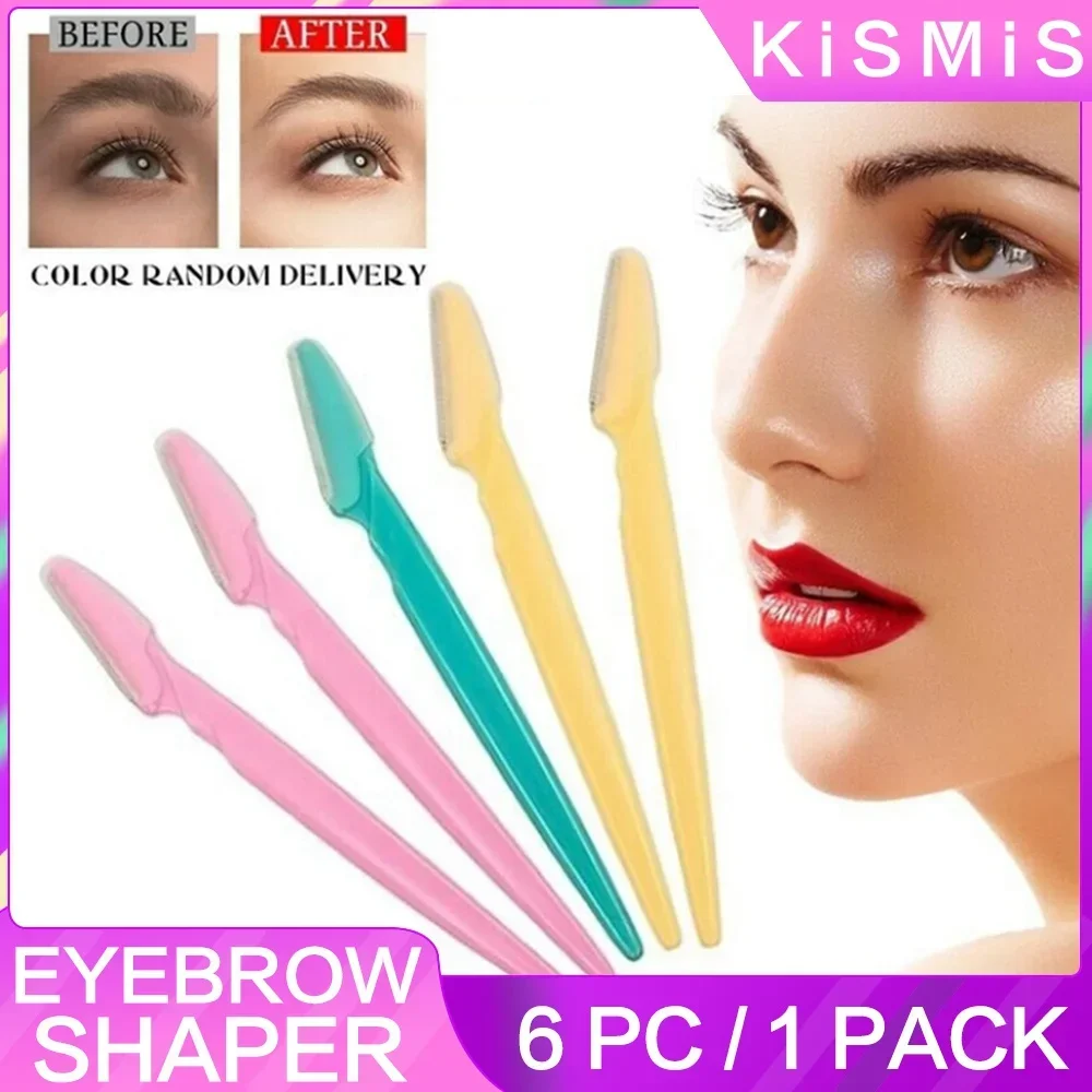 Profession elle Trimmer sichere Klinge 6 teile/paket Kismis Augenbrauen Klingen Gesicht Haaren tfernung Schaber Rasierer Make-up Beauty-Tools