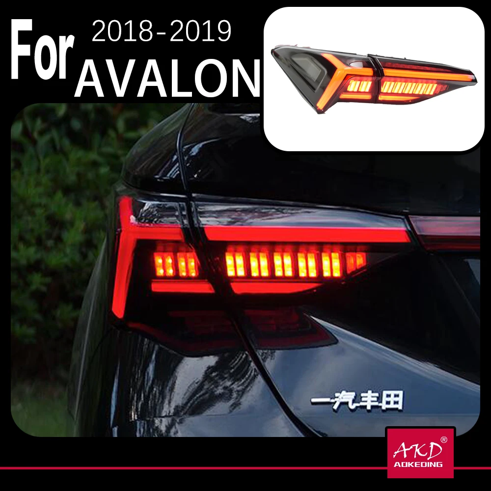 

AKD Car Model Tail Lamp for Toyota Avalon Tail Lights 2018-2019 Avalon LED Tail Light Dynamic Signal Rear Lamp Auto Accesories