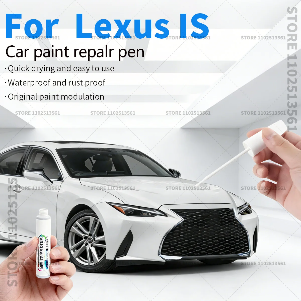 

Ремонтный карандаш для краски автомобиля Lexus IS (1998-2025), аксессуары для устранения царапин, цвета: синий 8U1, белый 085, икорный 223, серебристый 1J7, красный 3T5