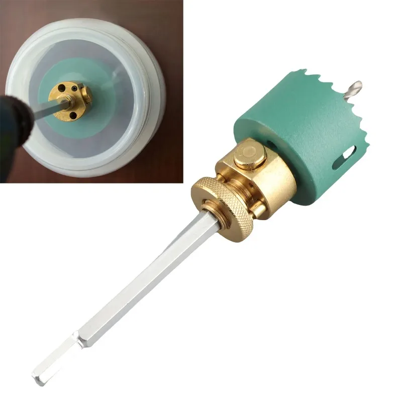 Hole saw for hand drills, ceiling drilling cutter, hexagonal handle, alloy steel embedded lighting fixtures