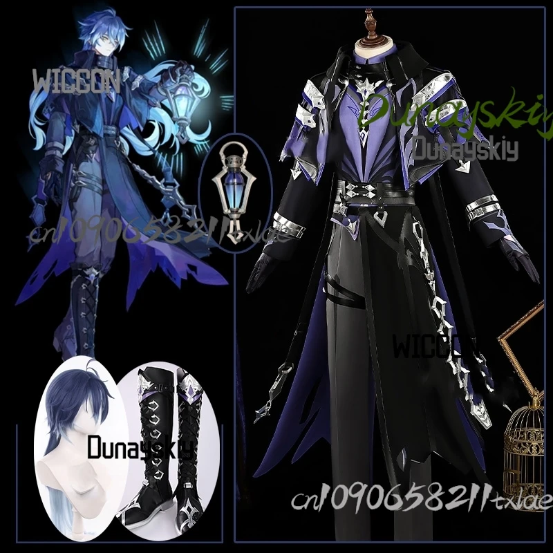 

Game Genshin Impact Flins Cosplay Costumes Wig Accessions Light Cool Hight Quality Party Daily 10cm Plush Gifts Stage Halloween