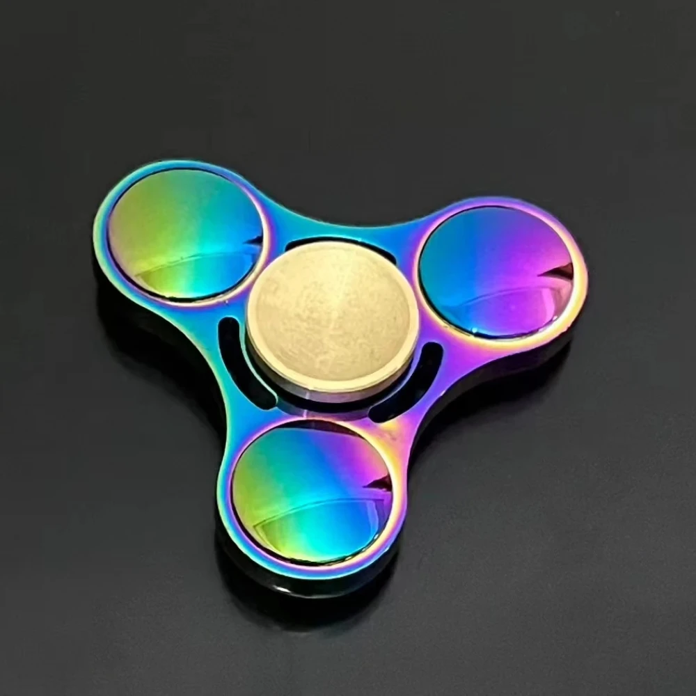 Metal Fingertip Gyroscope Rotator, Silent Bearing Hand Cranked Rotator, Fingertip Gyroscope Anti Anxiety Children's Adult Toy