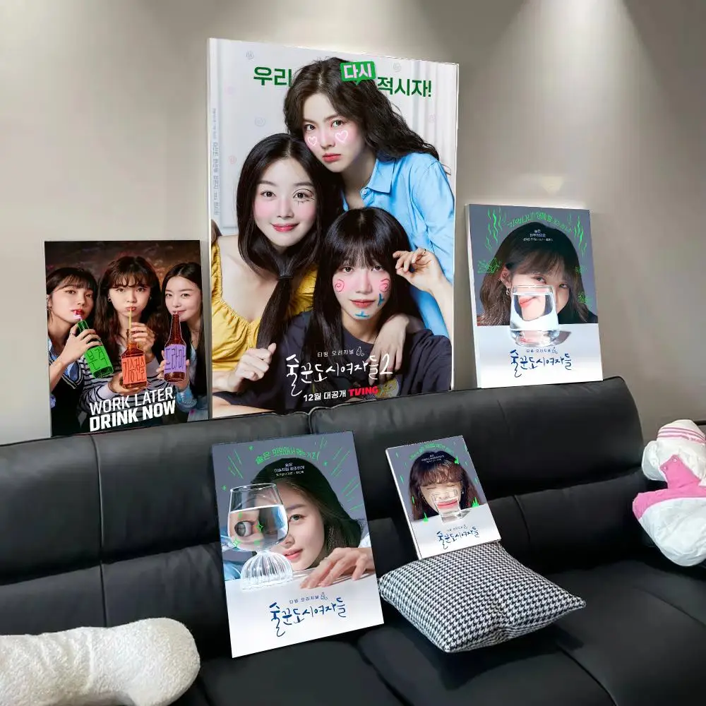 TV Drama W-Work Later Drink Now 2 Poster Wall Art Poster Print Decorative Artwork for Bedroom Living Room Office Home Decoration