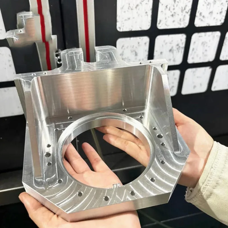 Precision CNC Machining Aluminum Stainless Steel Parts Frame Bracket for Small Batch High-Volume Production