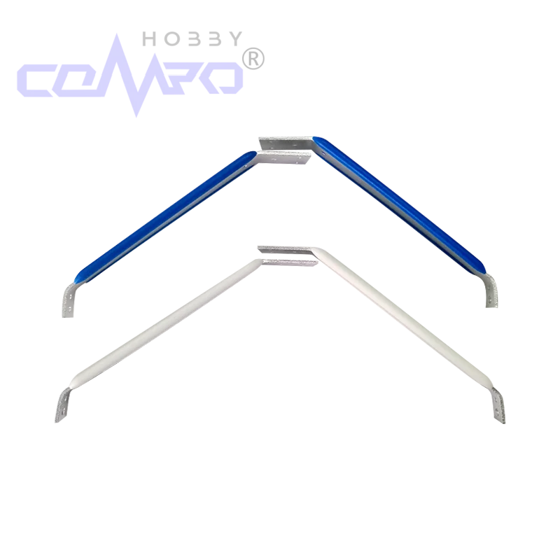 1 paire de train d'aménagers renforcés en alliage d'aluminium L260xH100mm pour pièces d'avions RC avions électriques accessoires de modèle en mousse