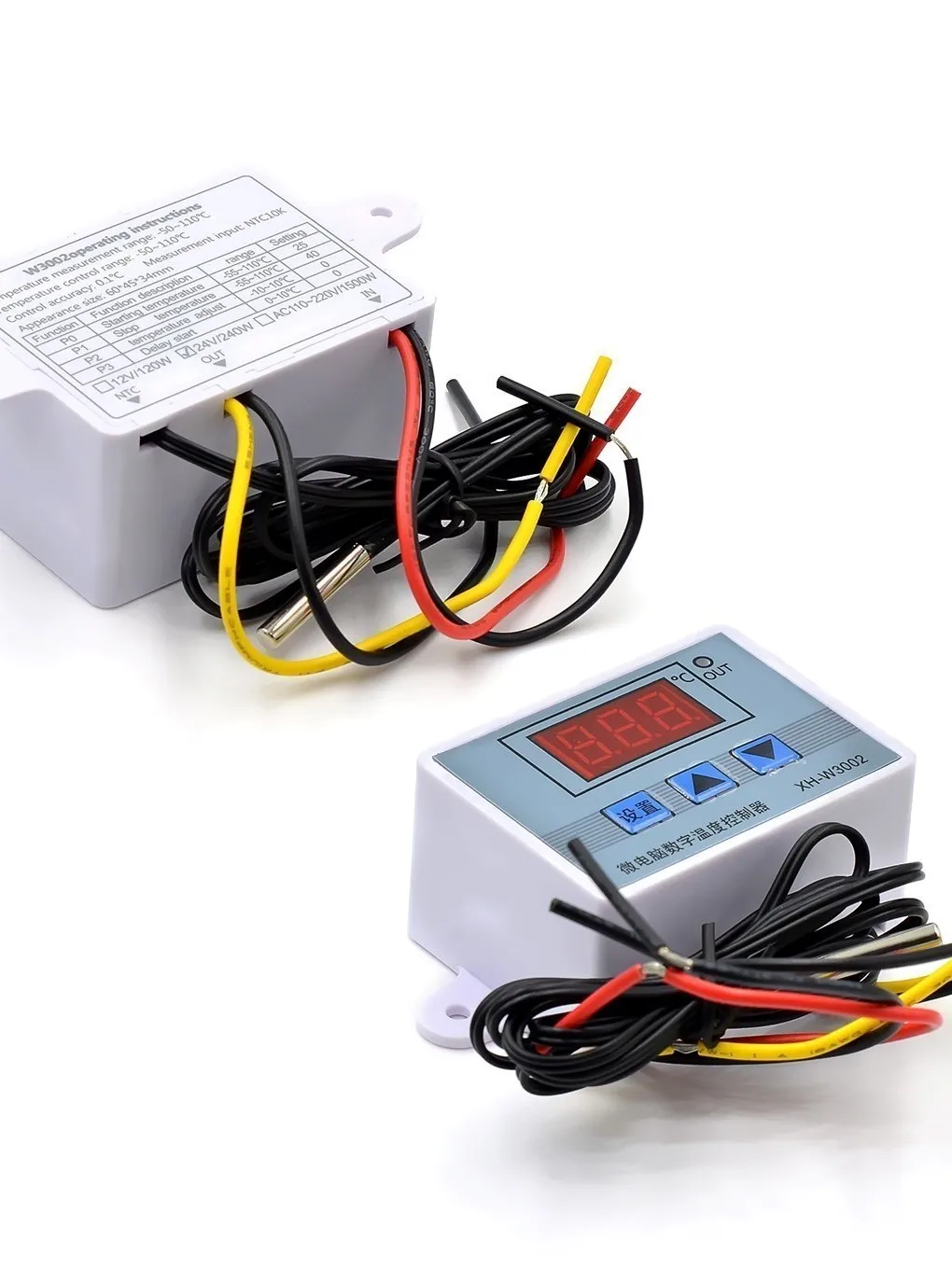 Régulateur professionnel LED numérique W3002, 12V 24V 110V 220V, 10A, XH-3002