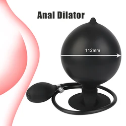 41-112mm Inflatable Anal Plug For Women Vaginal Expander Men Butt Anus Dilator Strong Suction Sex Toys Adults Female Masturbator