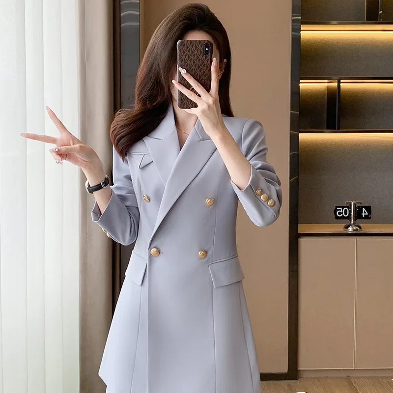 Korean version of women's long-sleeved professional suit formal western skirt suit work clothes