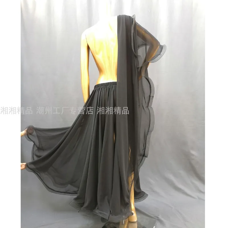 Professional Competition Sexy Chiffon for Women Belly Dance Performance Long Skirt Costume Dancer Dress 9 Color