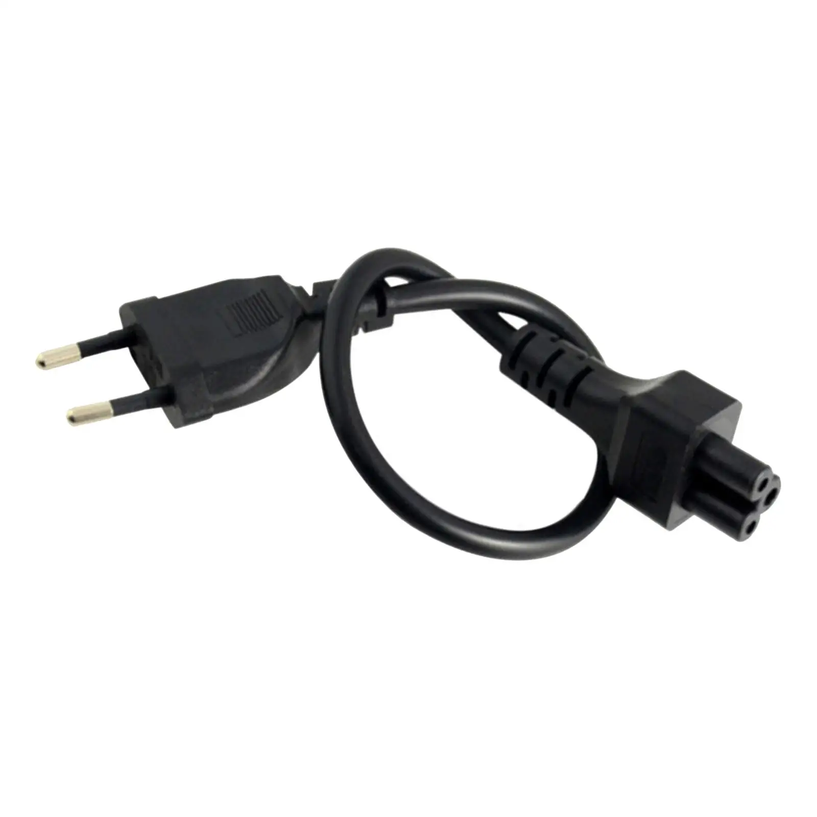 EU 2 Pin Male to IEC 320 C5 Female Power Adapter Cord for Notebook Laptop