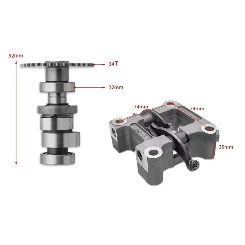 Engine Camshaft&Rocker Arm Bracket Rocker Arm Seat For Loncin ATV300 LX300 Kayo Bashan CVT300 1 Set