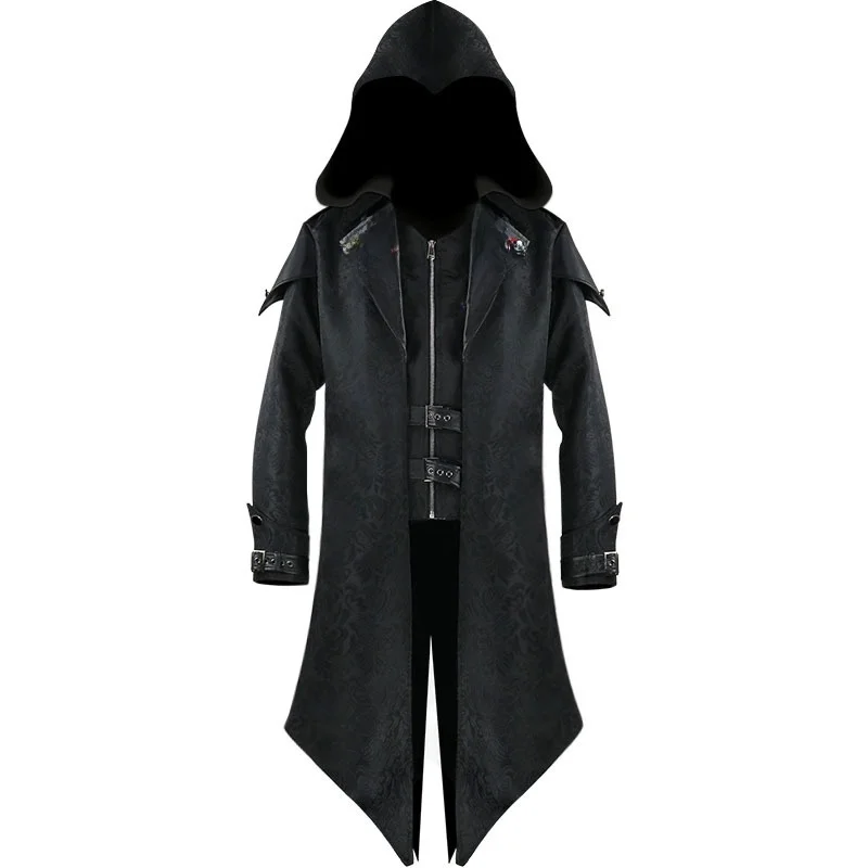 เสื้อแจ็คเก็ตสไตล์ยุคกลางแบบใหม่สำหรับผู้ชาย ลายปะติดปะต่อสไตล์เรโทร ดีไซน์ตัดต่อแบบกลางศตวรรษ คอลเลคชั่นฤดูร้อน เสื้อผ้าสไตล์ชาติพันธุ์