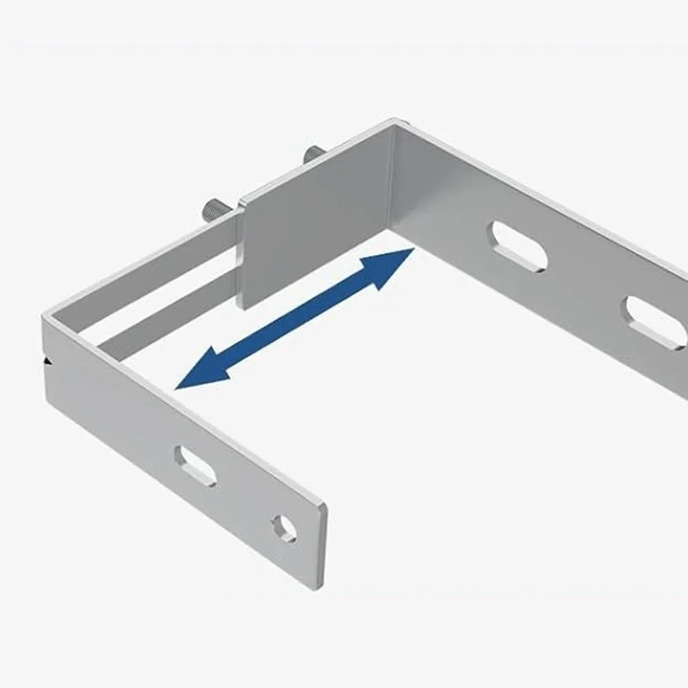 A Set Adjustable Solar Panel Holder Hook Photovoltaic Panel Bracket Mount Hook Rust-resistant For Balcony PV System Installation