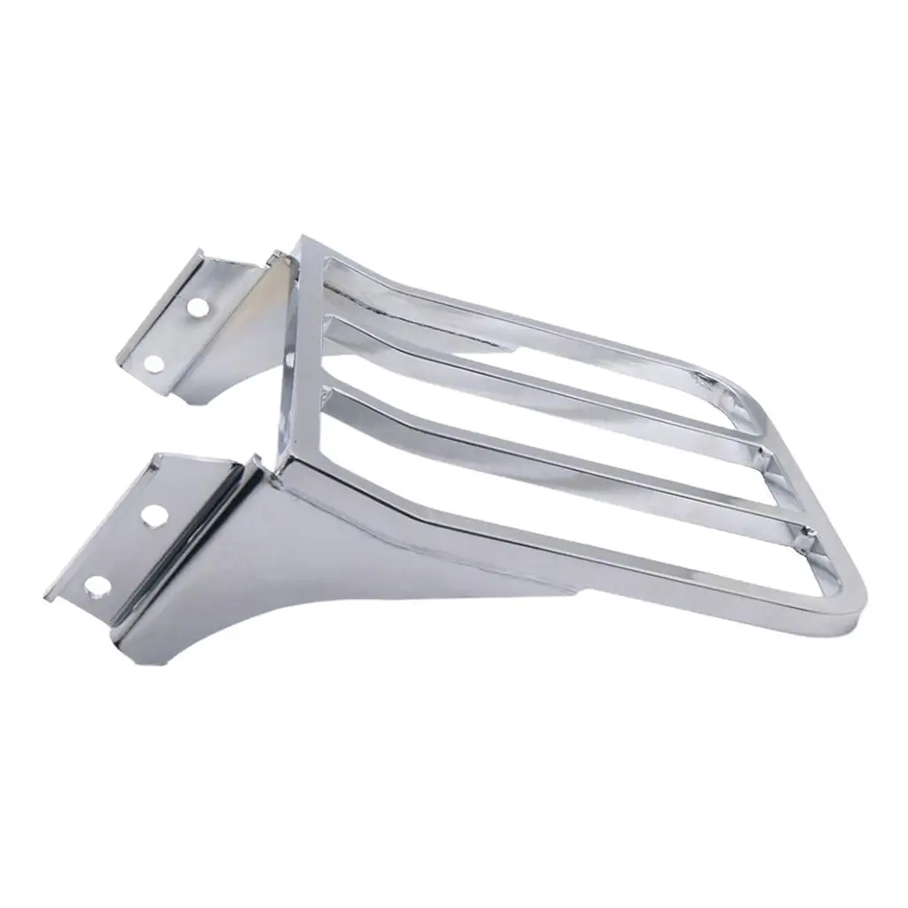 Iron Motorcycle Luggage Rear Carrier Backrest Rack for Super Glide Custom FXDCP XL Models