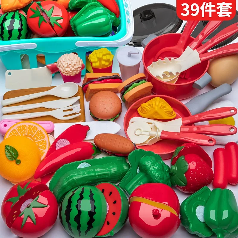 Pretend Play Toys Kitchen Fruit Cutlery Toy Baby's Recognition Simulated Apple Color Children DIY Creative Gift