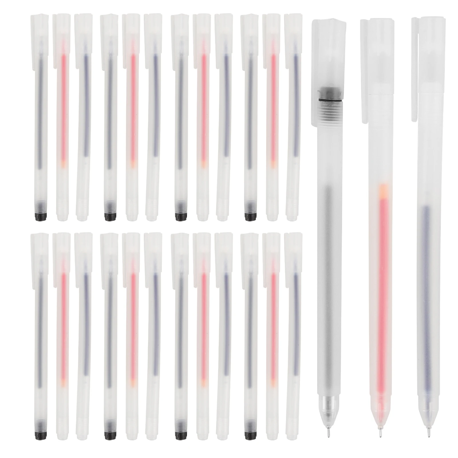 

30 Pcs 05mm Gel Pens Fine Tip Lightweight Portable Writing Office Signing Stationery Gifts Daily Use Business Multi