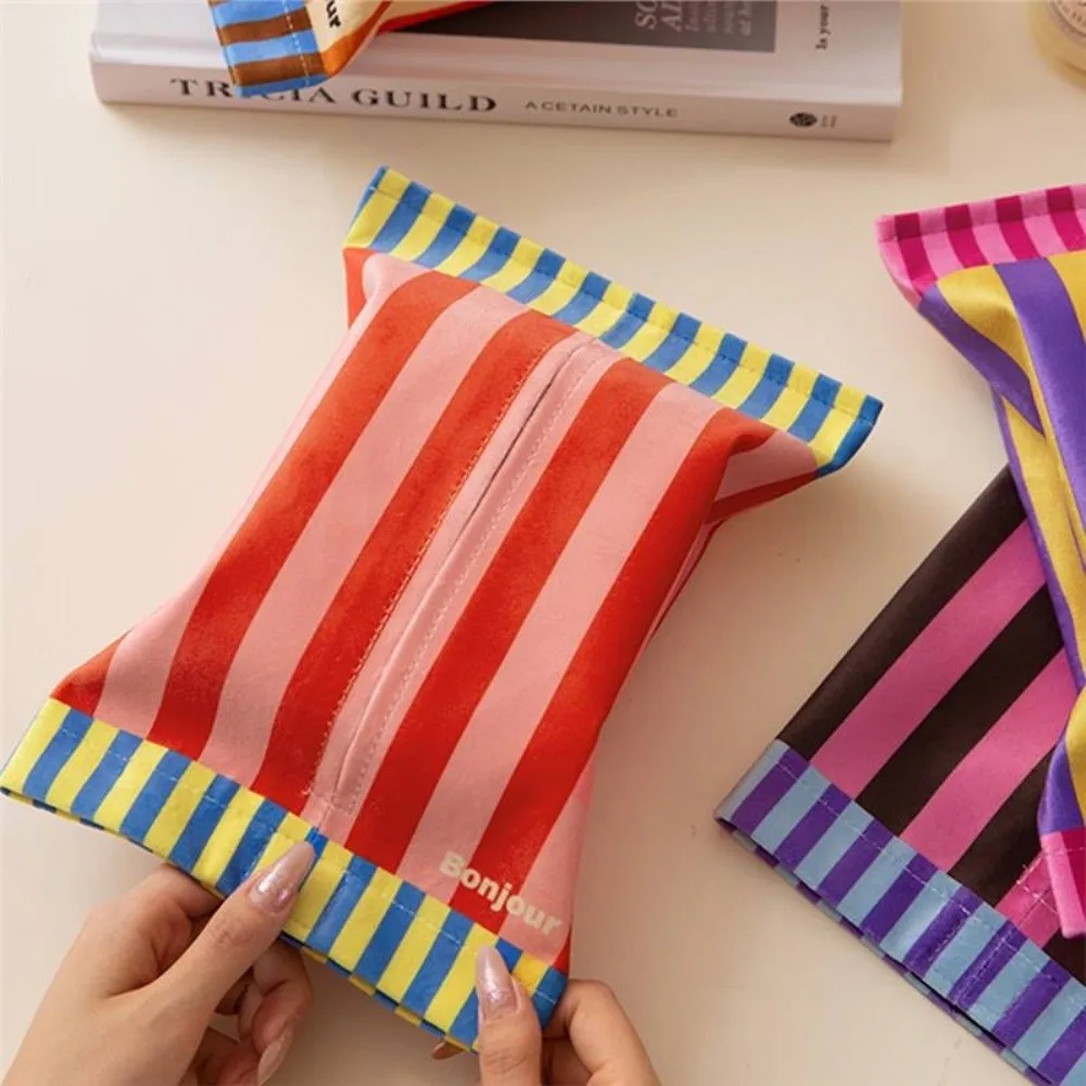 Caja de pañuelos de lujo de alta calidad, soporte de papel higiénico multiusos portátil, práctico bolsa de almacenamiento de pañuelos, organizador decorativo para coche