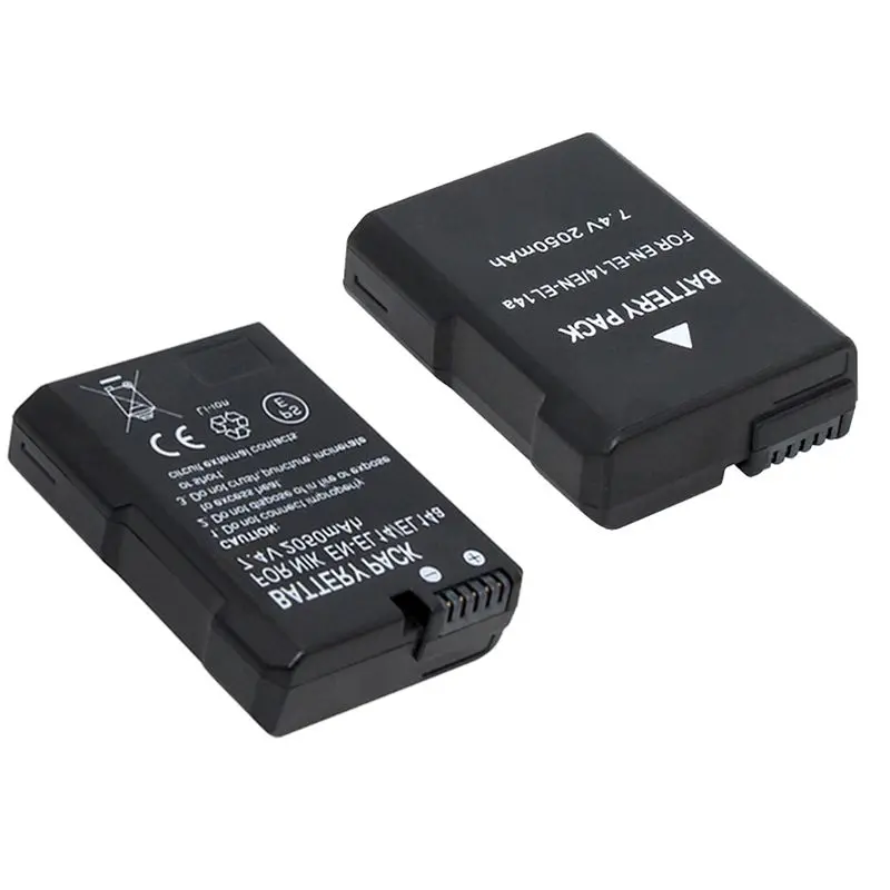 EN-EL14 Battery for Nikon D3100 D3200 D3300 D3400 D3500 D5300 D5600 D5100 D5200 P7000 P7700 P7800DSLRCamera EN-EL14A EL14battery