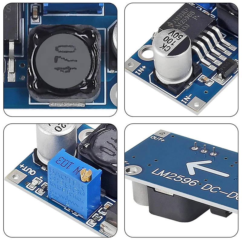 20 قطعة LM2596 LM2596S DC-DC تنحى متغير فولت منظم المدخلات 3.0-40 فولت الناتج 1.5-35 فولت قابل للتعديل محول فرق الجهد الإلكترونية #5