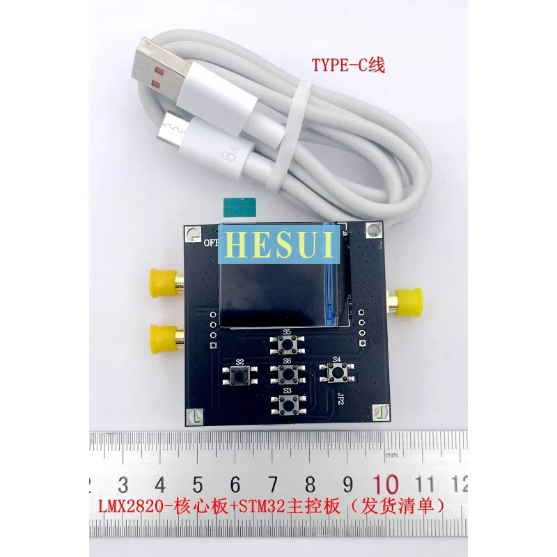 LMX2820 development board RF High frequency matching board 45MHz-22.5GHz output frequence adjustable PLL RF signal source module image 5