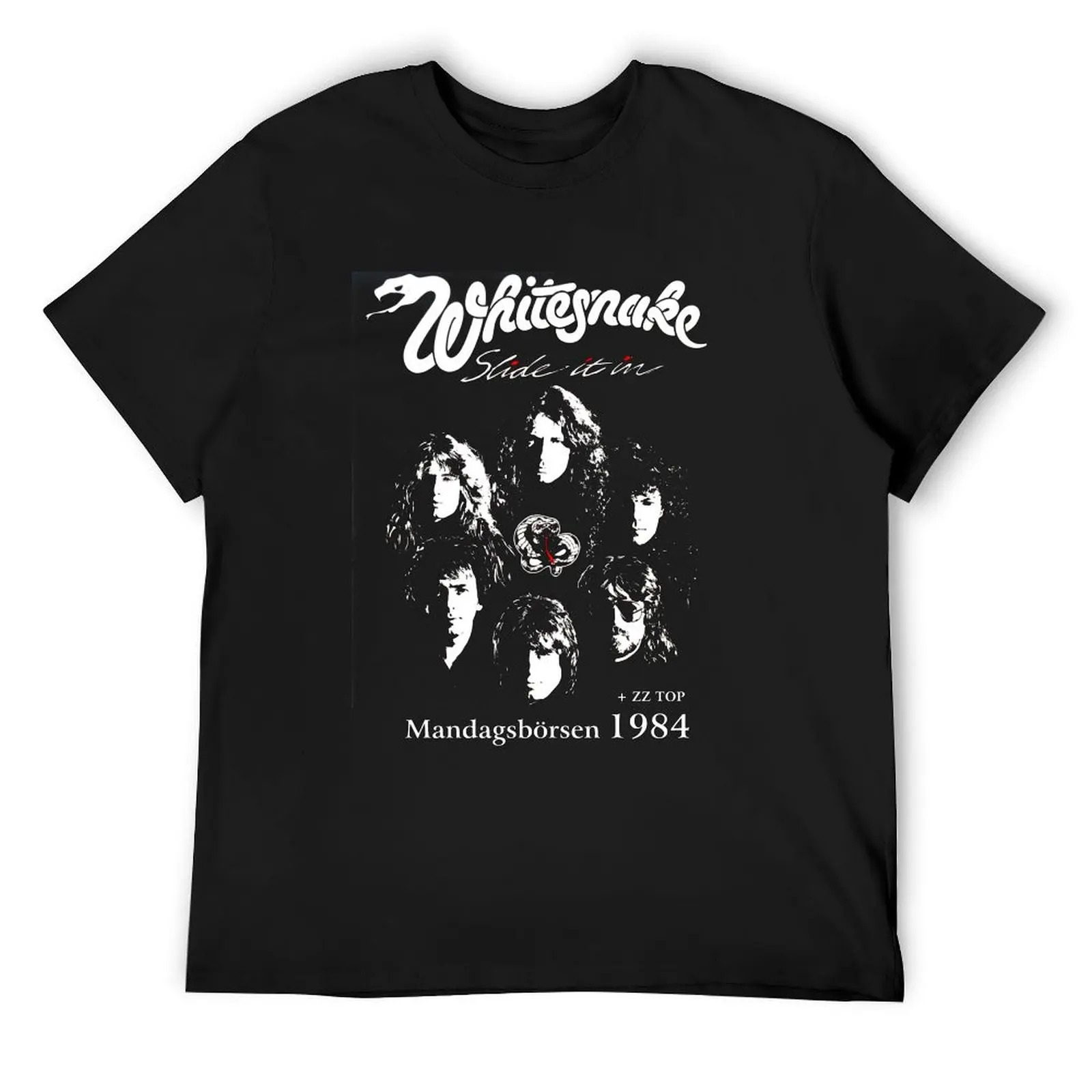 Tour 1984 whitesnake art band gift for fans T-Shirt summer clothes man clothes mens graphic t-shirts big and tall