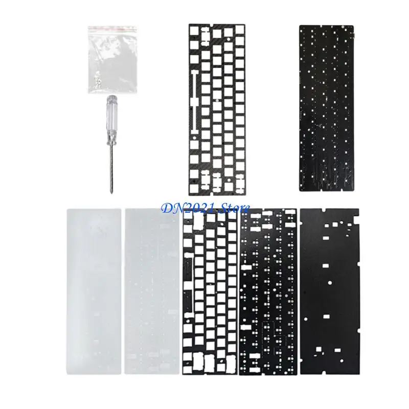 F3KE GH60 Keyboard PCB With 0.1ms Response Time And Sound Dampening For Competitive Gaming