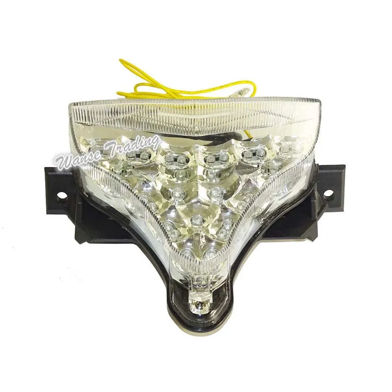 waase For Yamaha YZF R1 2009 2010 2011 2012 2013 2014 Chrome Tail Light Brake Turn Signals Integrated LED Light