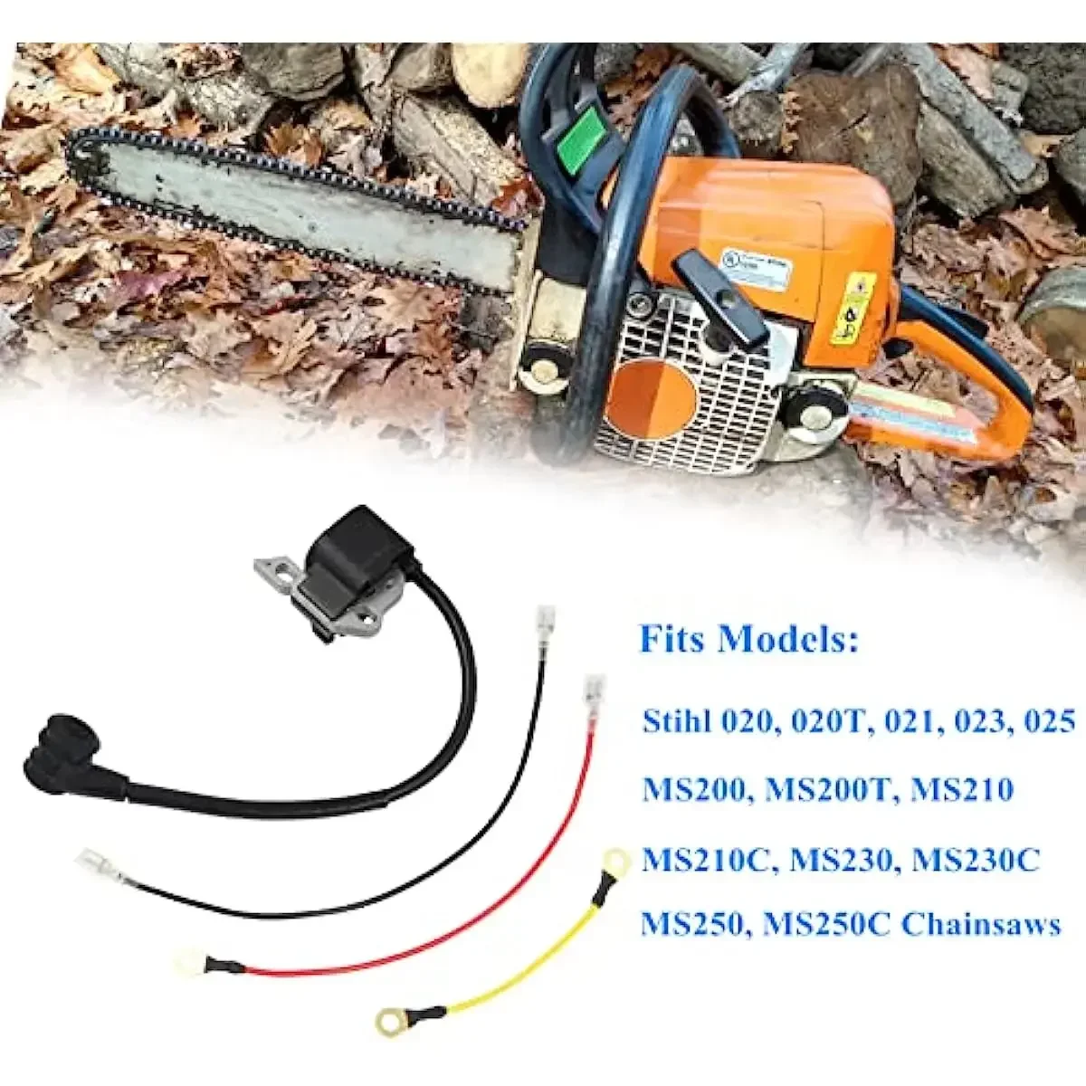 

Катушка зажигания для бензопил STIHL 020 020T 021 023 025 MS210 MS230 MS250, замена модуля 0000-400-1306, запчасти для садового электроинструмента